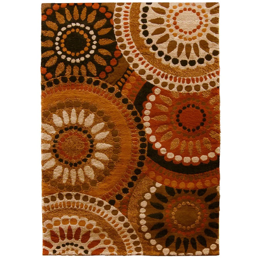 Shop Orian Rugs Merrifield Orange Rectangular Indoor Woven ... (900 x 900 Pixel)