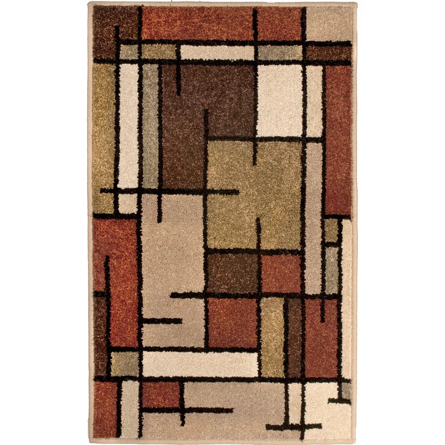 allen + roth Addington 2 x 3 Brown/Tan Indoor Geometric ... (675 x 675 Pixel)