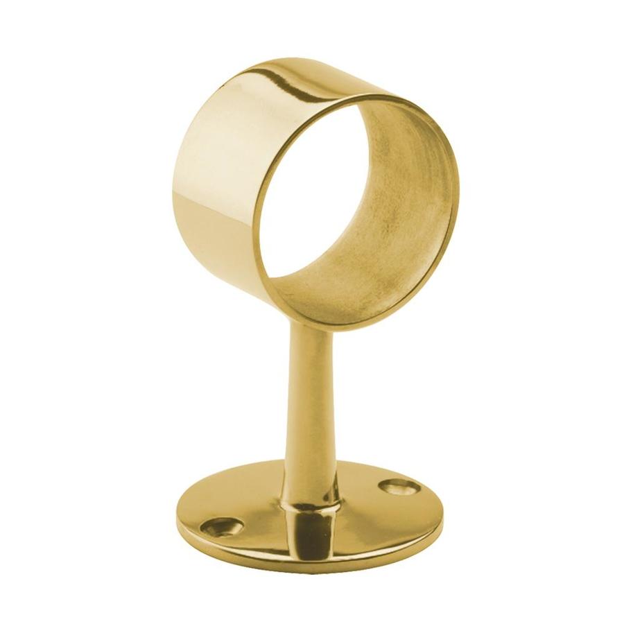 LIDO Designs 6Pack Polished Brass Saddle Handrail Brackets at