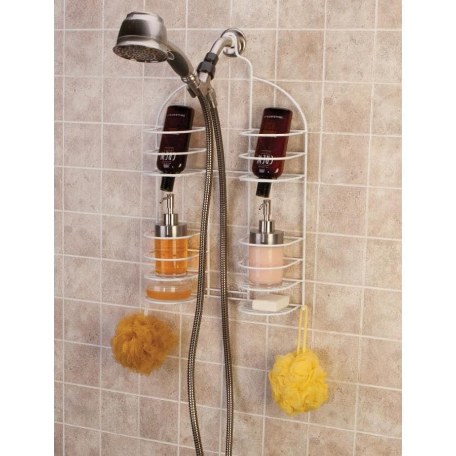 White Steel Bathtub Caddy at