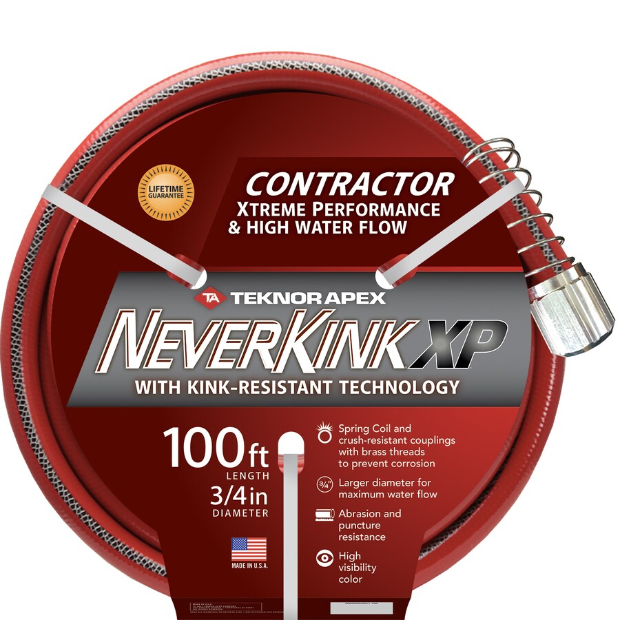 NeverKink Teknor Apex Neverkink XP 3/4IN x100FT in the Garden Hoses department at