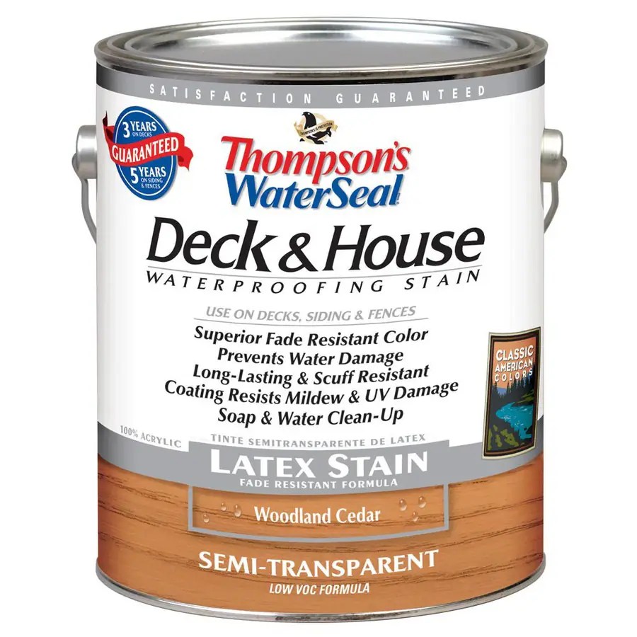 Thompson Water Seal Stain Lowes The Two Flat Exterior Is Painted