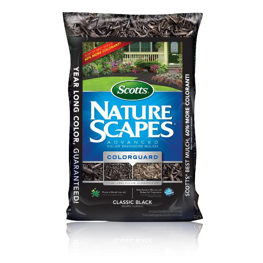 Scotts Nature Scapes Color Enhanced 2cu ft Classic Black Mulch in the