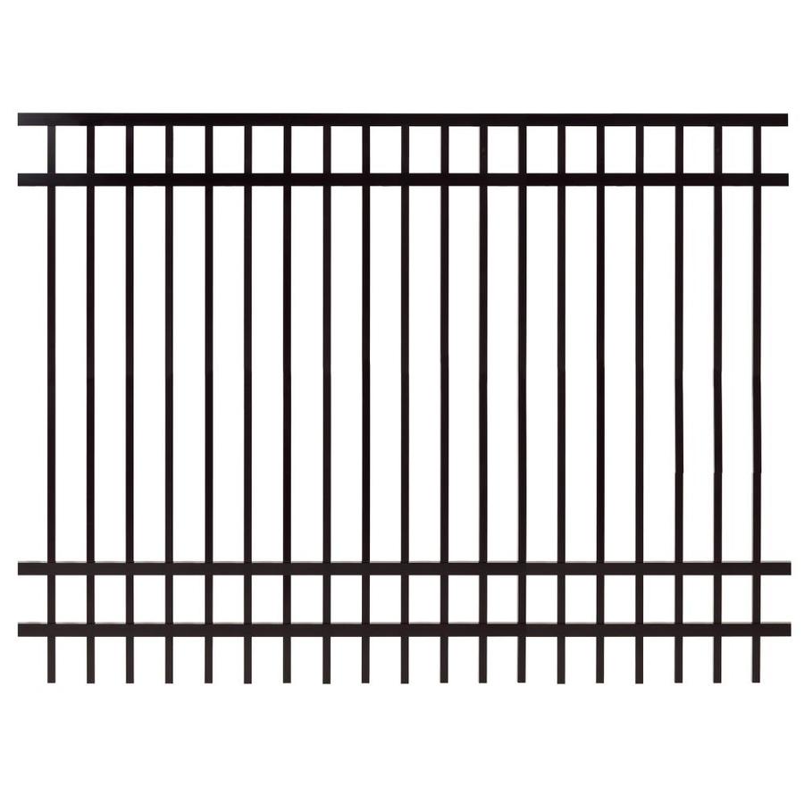 Gilpin Legacy elite 6ft H x 8ft W Black Aluminum FlatTop Decorative