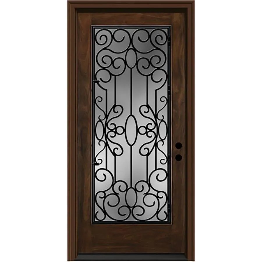 Shop JELDWEN Aurora Full Lite Decorative Glass LeftHand Inswing