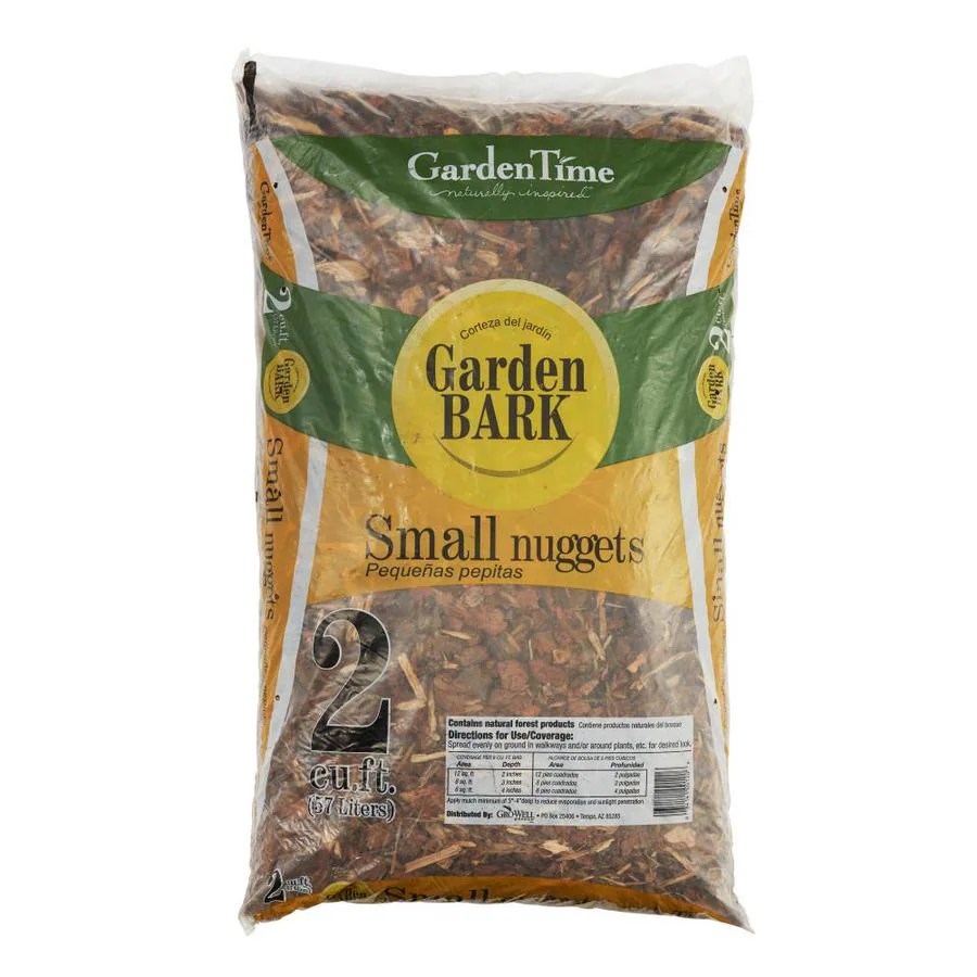 GROWELL 2cu ft Light Brown Garden Bark in the Bagged Mulch department