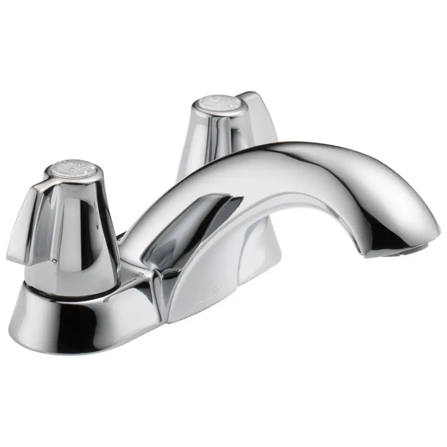 Delta Classic Chrome 2handle 4in Centerset WaterSense Bathroom Sink