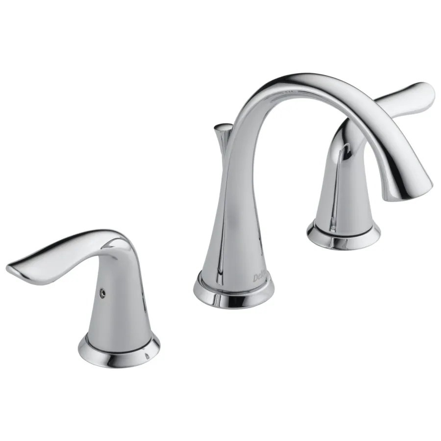 Shop Delta Lahara Chrome 2Handle Widespread WaterSense Bathroom Faucet