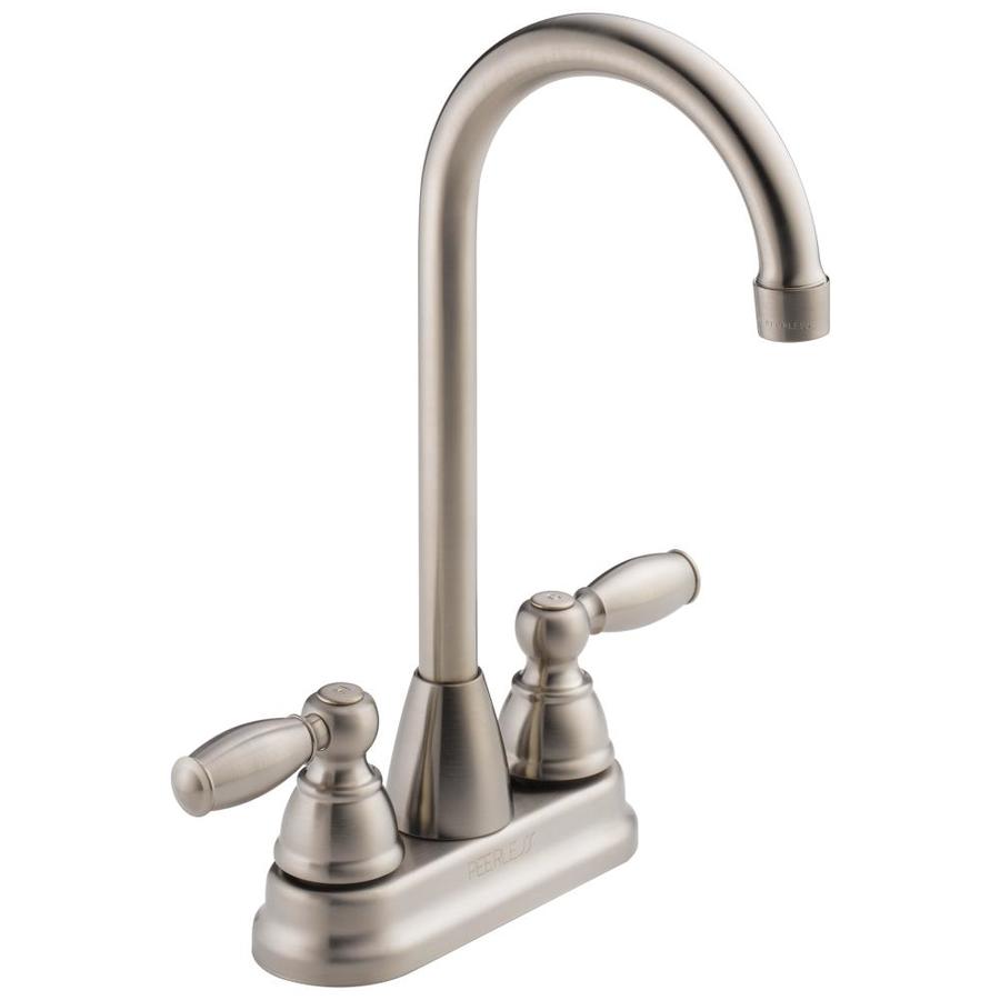 Peerless Stainless 2Handle Deck Mount Bar and Prep Kitchen Faucet at