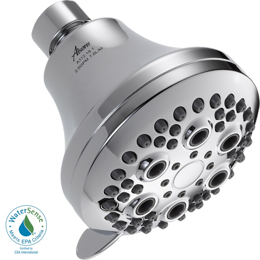 Delta Chrome Shower Head 2GPM (7.6LPM) in the Shower Heads department