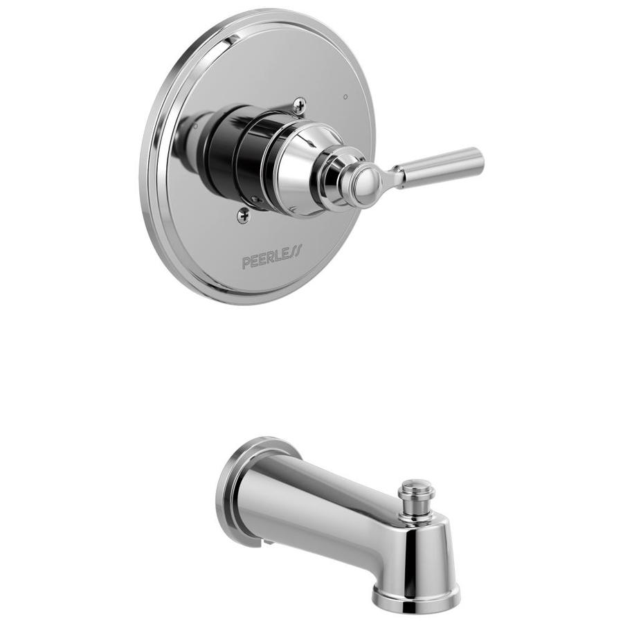 Peerless 0.5in Chrome Bathtub/Shower Shower Mixer in the Bathroom