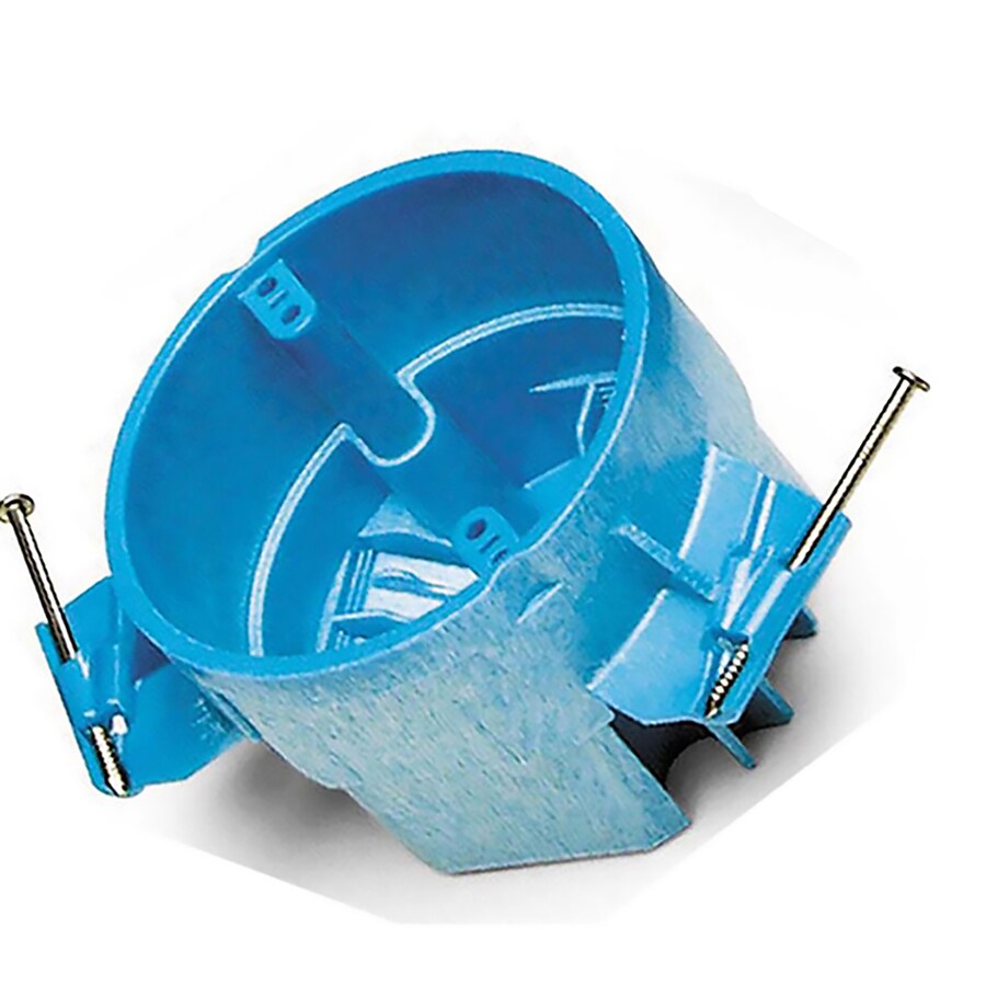 CARLON Super Blue 1Gang Blue Plastic New Work Standard Round Ceiling