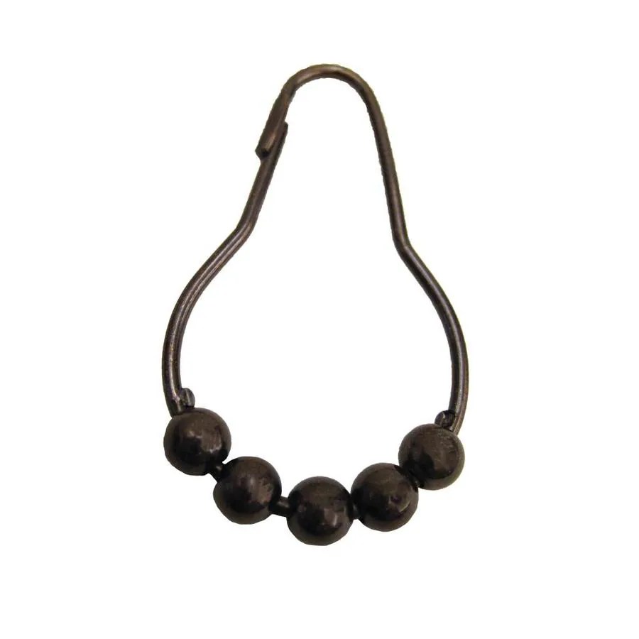 Moen Shower Curtain Rings in Old World Bronze (12Pack) in the Shower