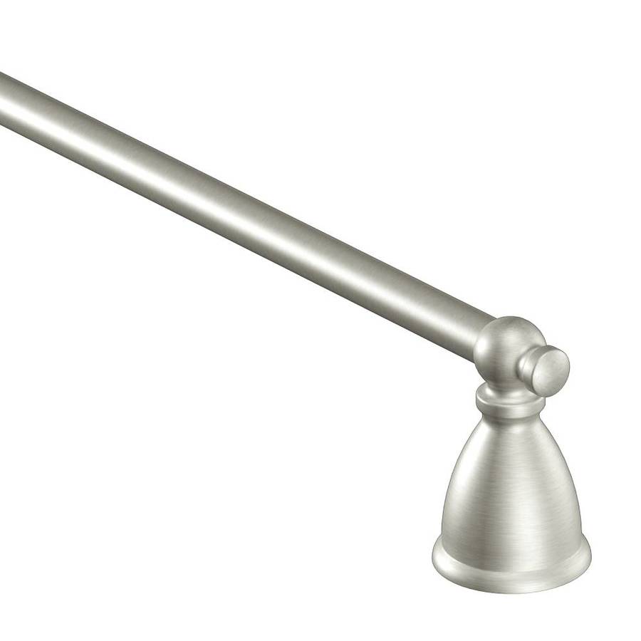 Moen Caldwell 18in Brushed Nickel Wall Mount Single Towel Bar at