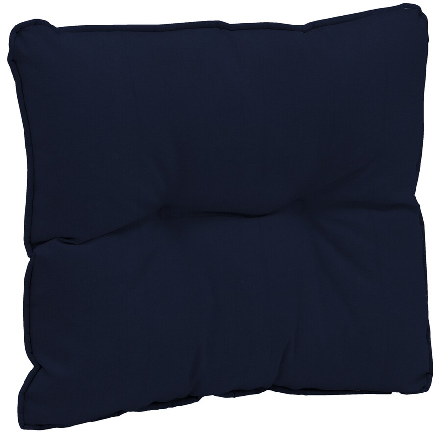 Sunbrella Navy Reversible UVProtected Outdoor Accent Pillow in the