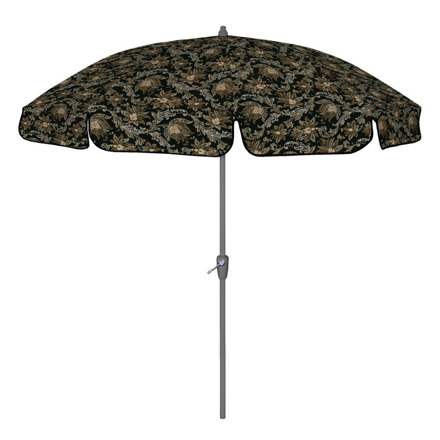 Arden Outdoor 7.5' Pure Black Patio Umbrella at