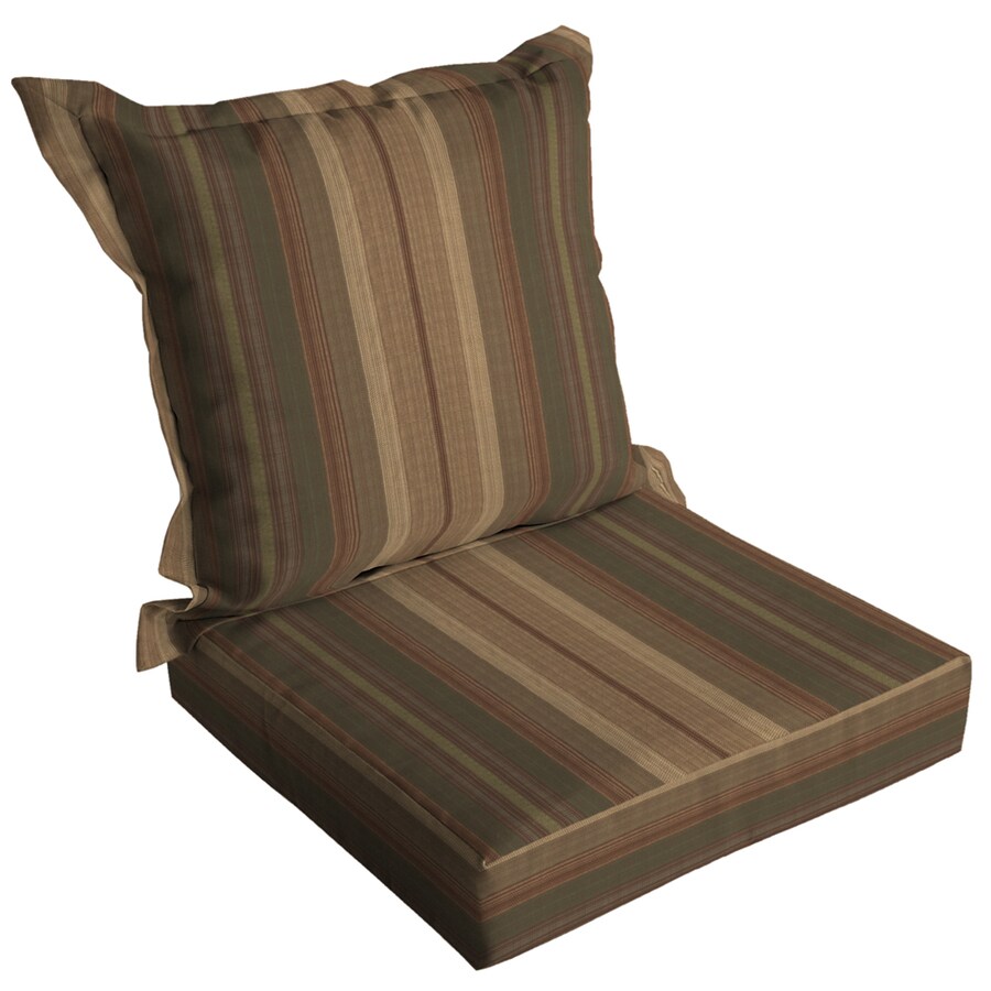 45in L x 24in W Stripe Green Chair Cushion at