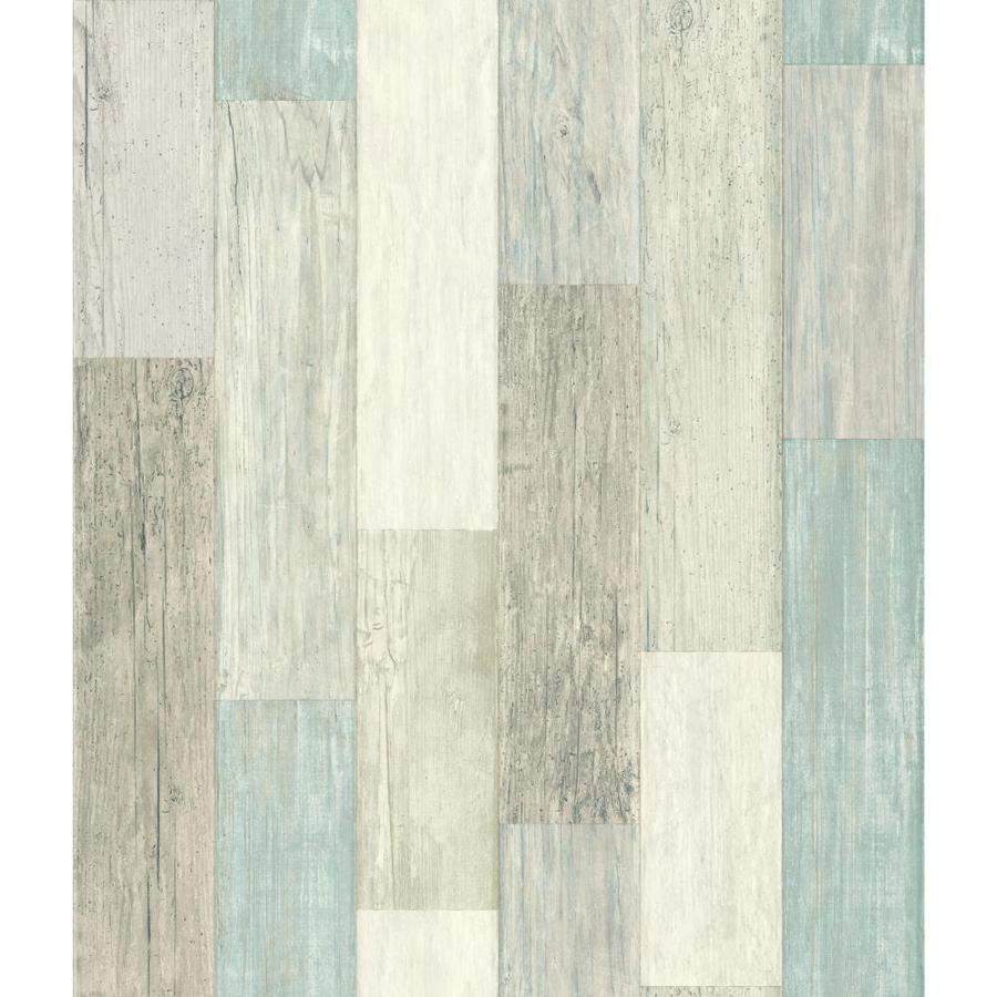 RoomMates RoomMates 28.2sq ft Coastal Weathered Plank Peel and Stick Wallpaper at