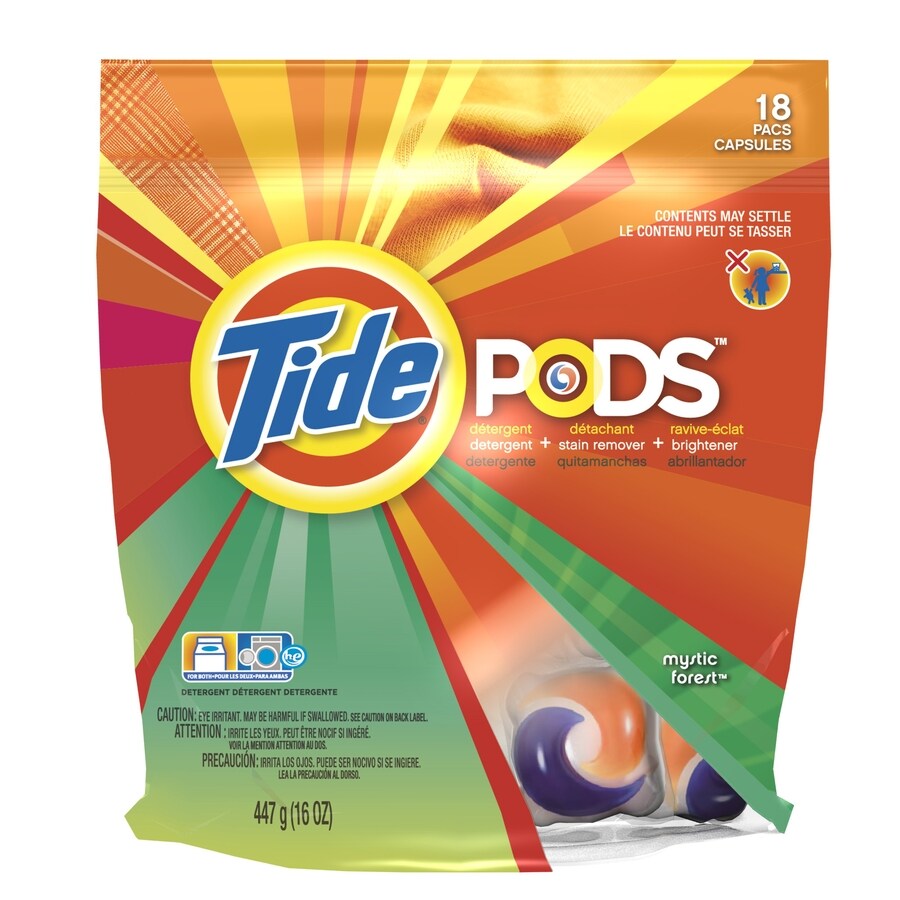 Tide Pods 18 Count Mystic forest HE Capsules Laundry Detergent in the