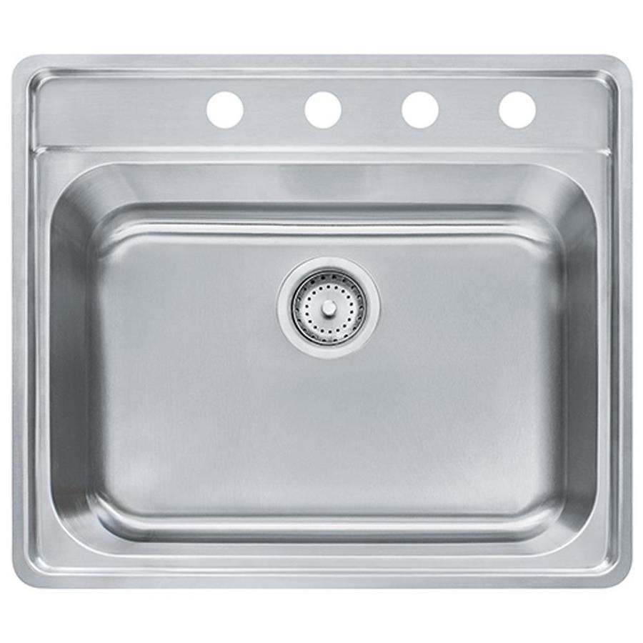 Franke Evolution 25in x 22.5in Stainless Steel Single Bowl DropIn or