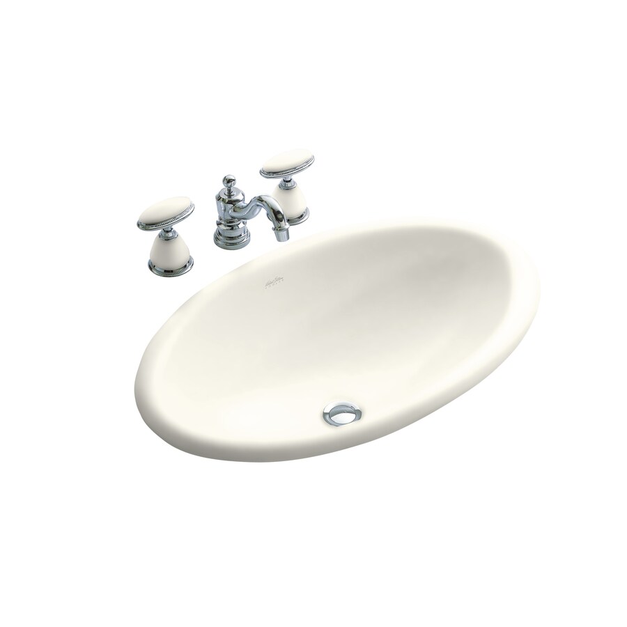 KOHLER Artist Edition Garland Biscuit Dropin Oval Bathroom Sink in the
