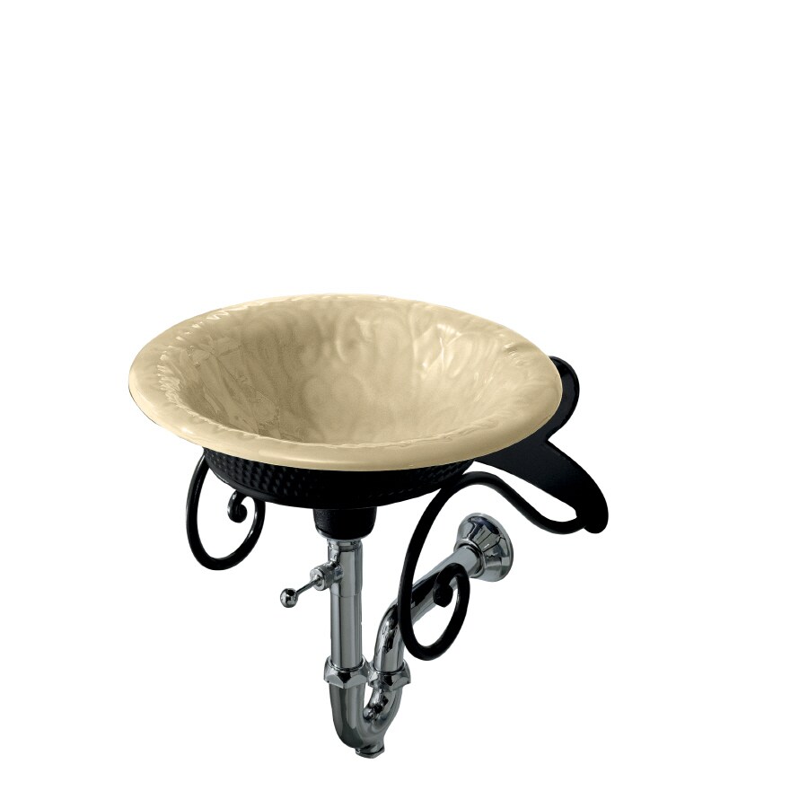 KOHLER Iron Bell Serengeti Cast Iron Vessel Oval Bathroom Sink at