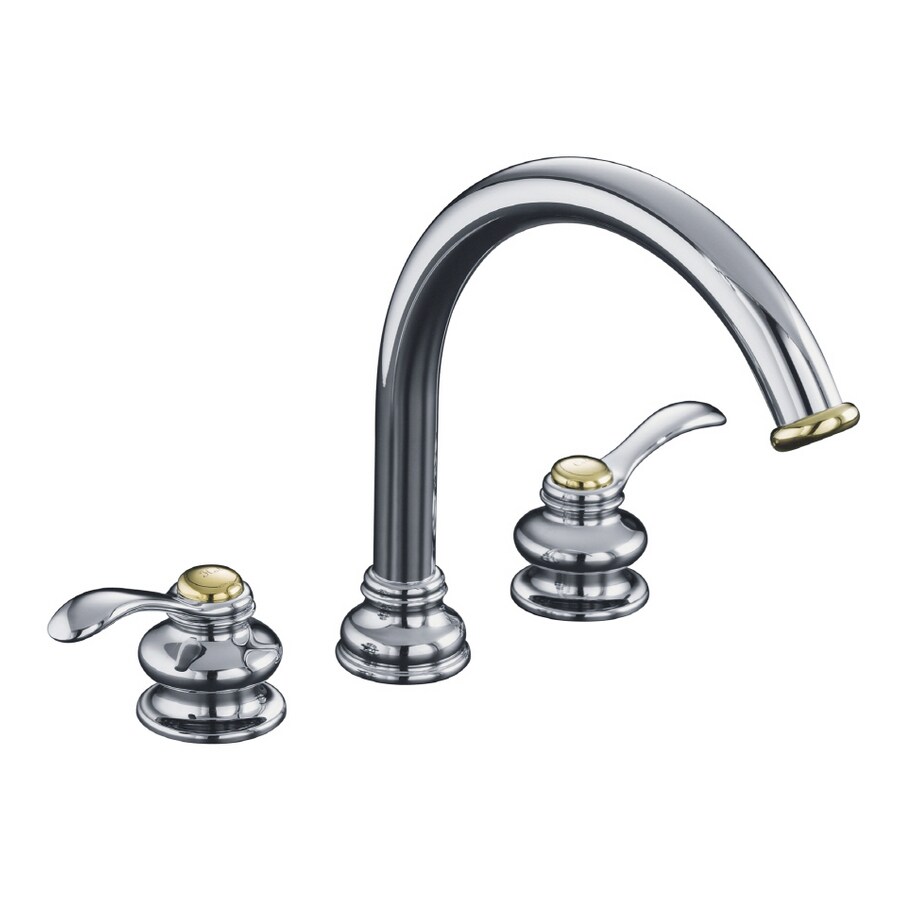 KOHLER Fairfax Polished Chrome DeckMount Bath Faucet Trim at