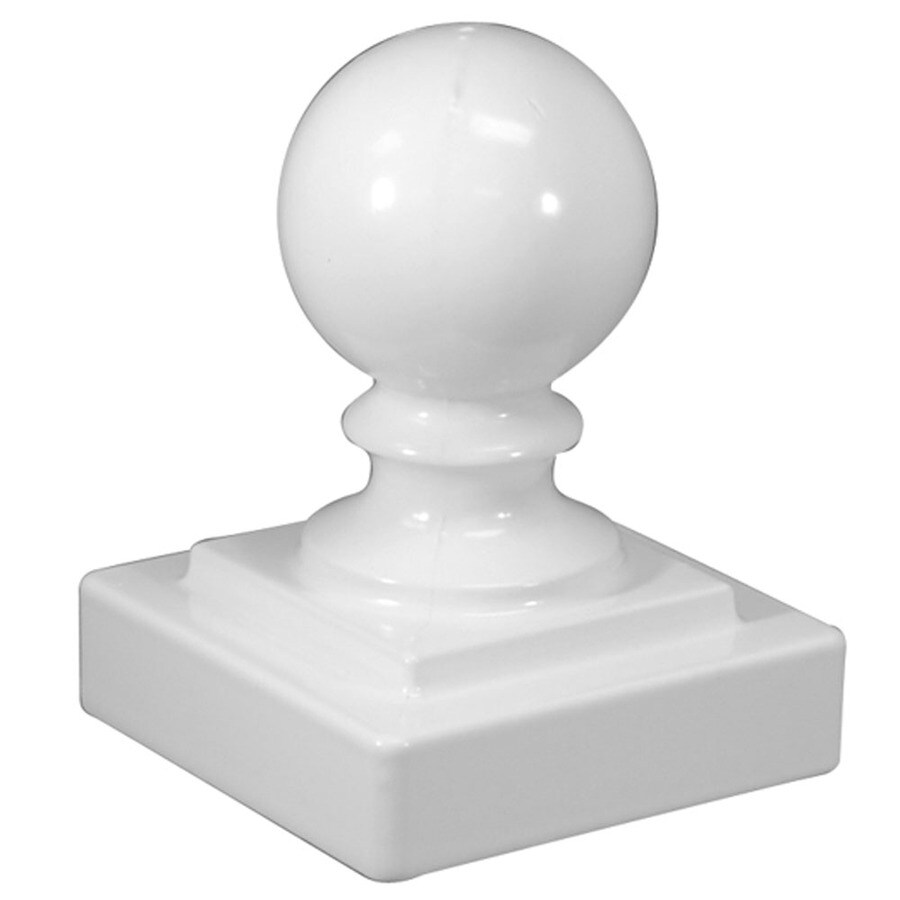 Freedom 2in W x 2in L White Aluminum Post Cap Fits Common Post Measurement 2in in the