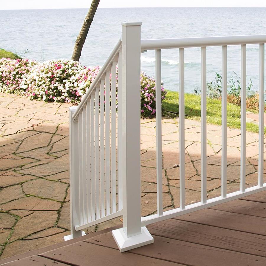 Freedom (Actual 2.5in x 2.5in x 3.25ft) Post Kit White Aluminum