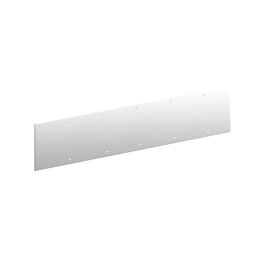 Hager 30in x 6in Stainless Steel Entry Door Kick Plate in the Door