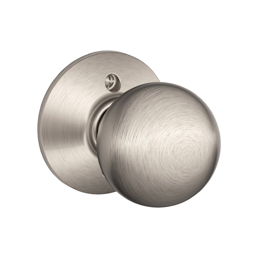 Schlage F Orbit Satin Nickel Dummy Door Knob in the Door Knobs