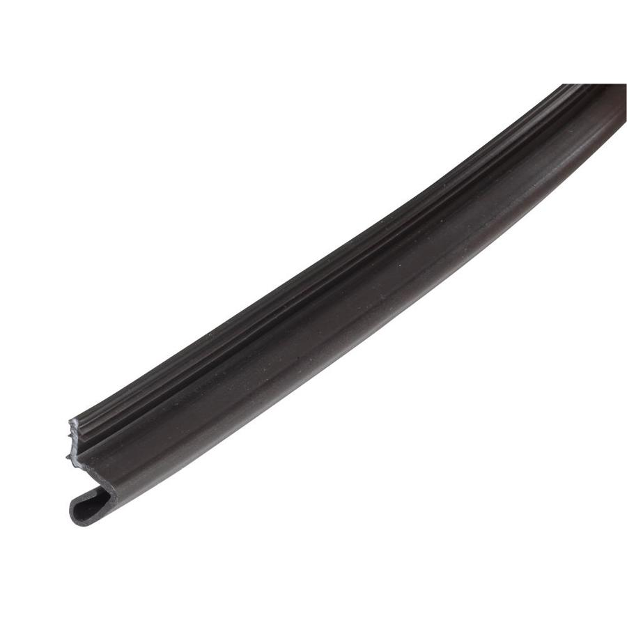 MD 63/4 ft x 1in Brown Rubber Door Weatherstrip in the