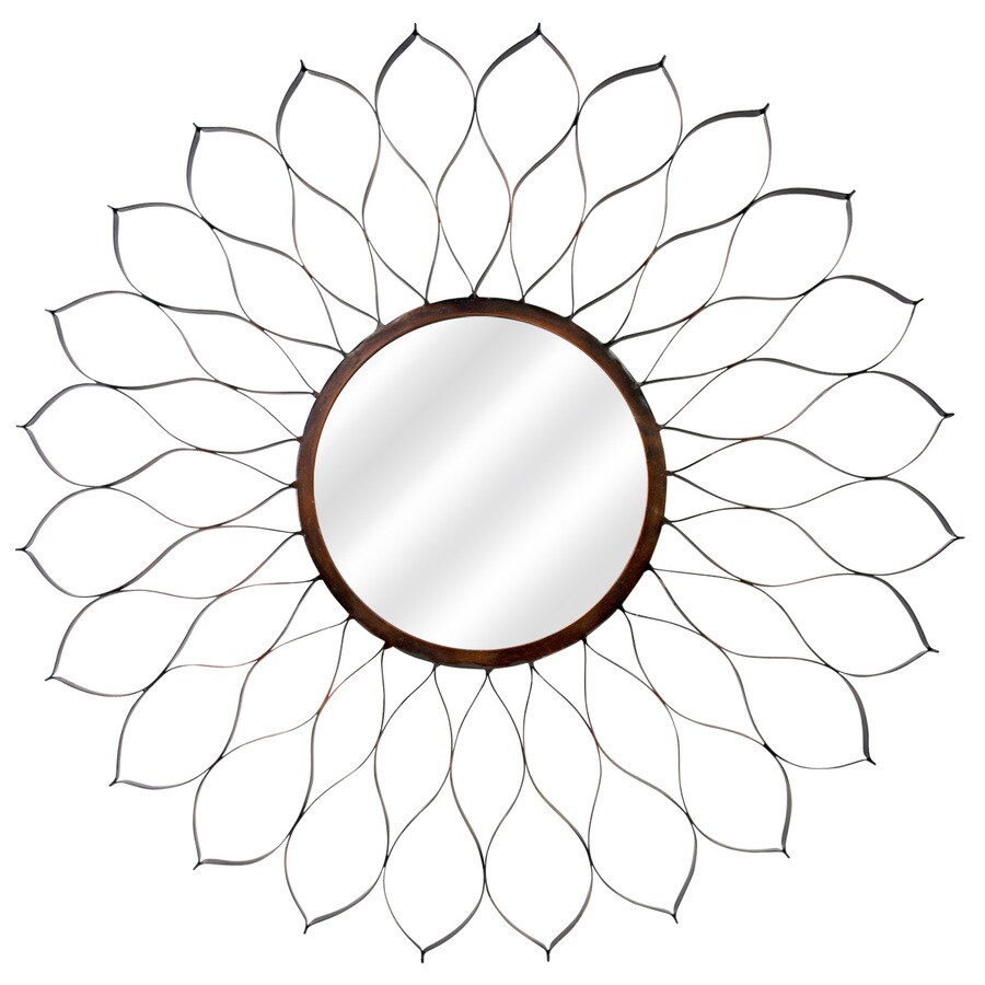 Style Selections H Round OilRubbed Bronze Wall Mirror at