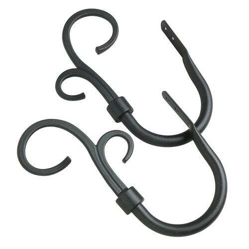 Style Selections 2Pack Black Curtain Holdbacks at