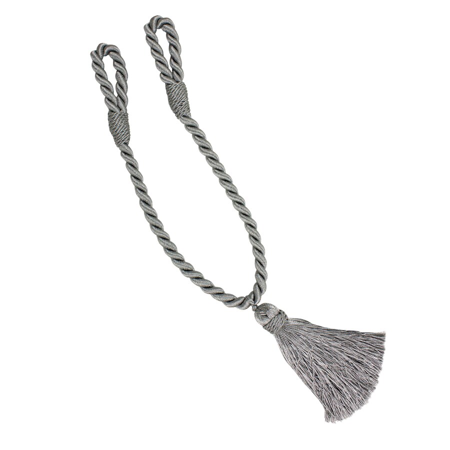 Style Selections Grey Fabric Curtain Holdbacks at