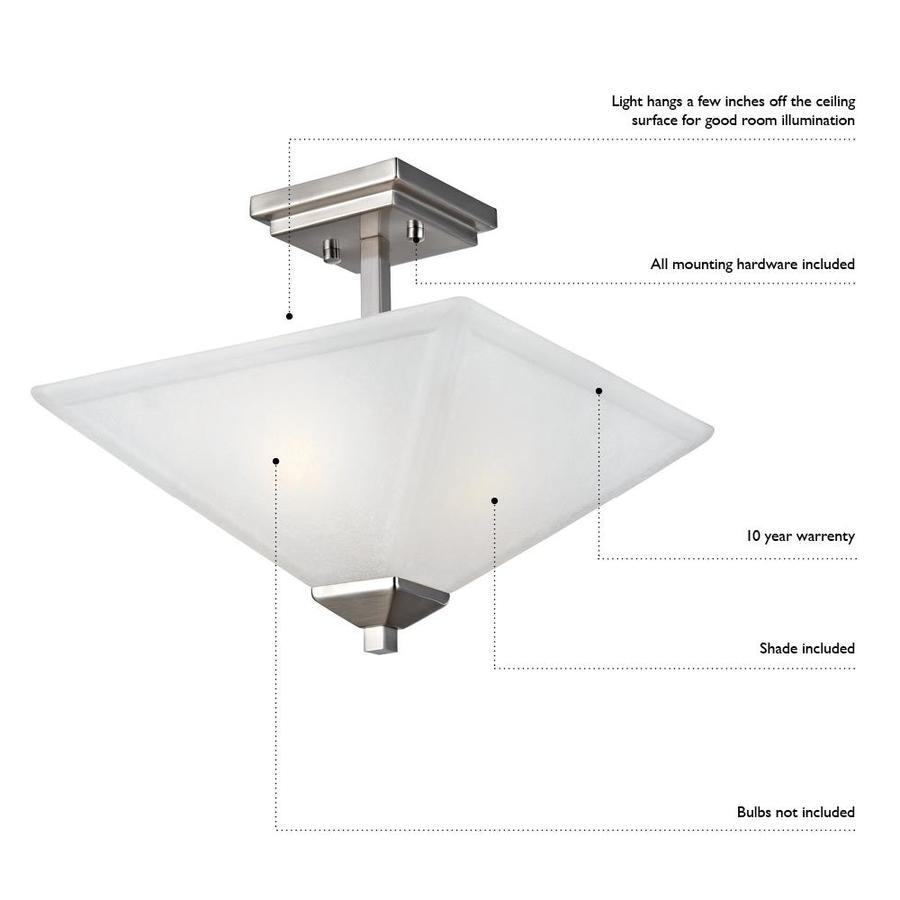 Design House Torino 13in Brushed Bronze Traditional Incandescent Semi
