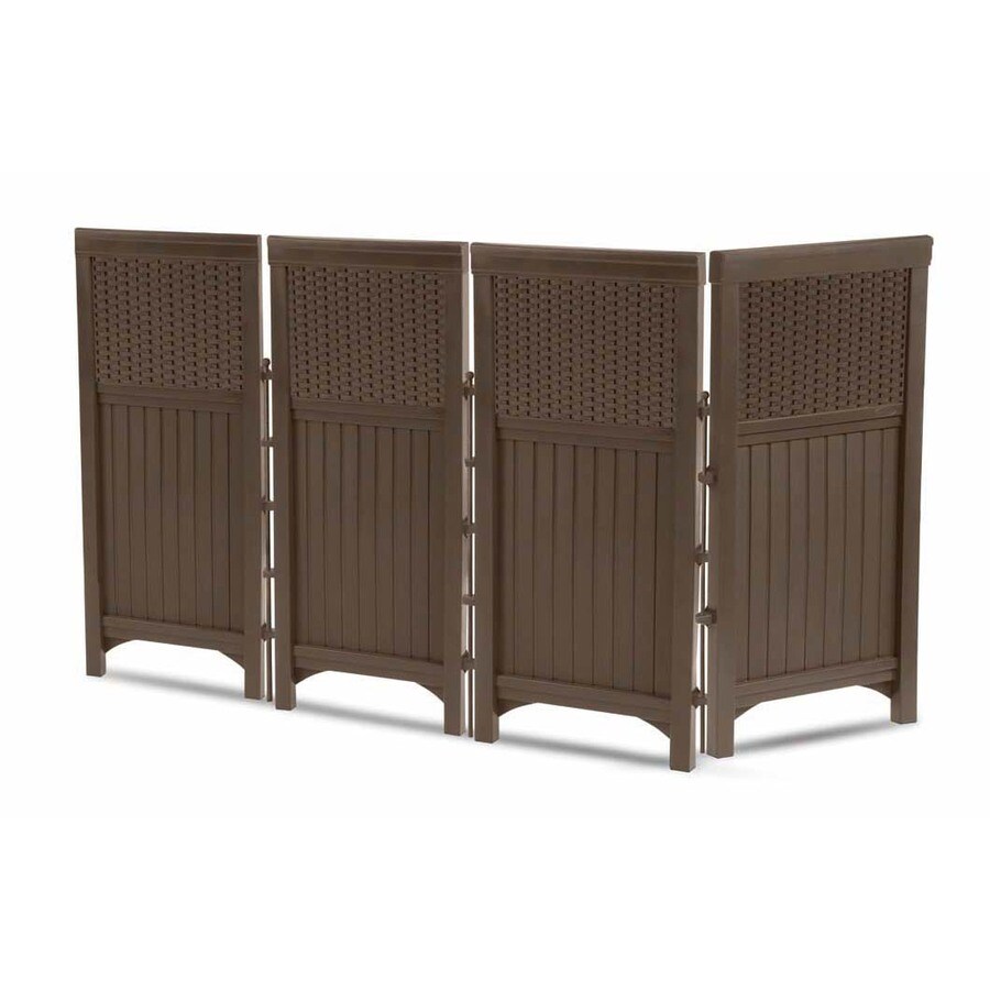 Suncast Vinyl/Polyresin Outdoor Privacy Screen at