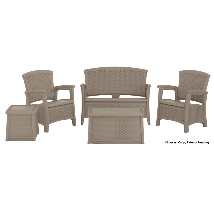 Suncast 5Piece Resin Patio Conversation Set at