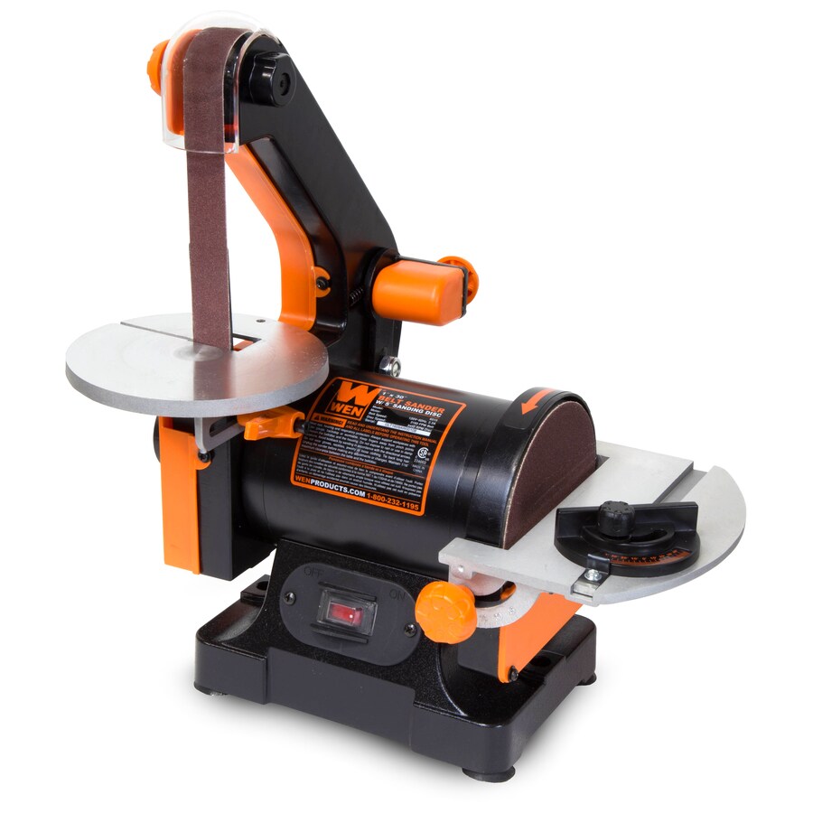 WEN 1 in. x 30 in. Belt Sander with 5 in. Sanding Disc in the Benchtop