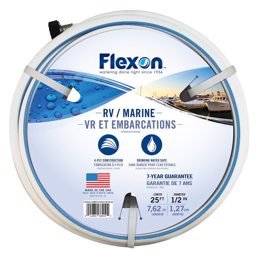 FLEXON 1/2in X 25ft LightDuty White Garden Hose at
