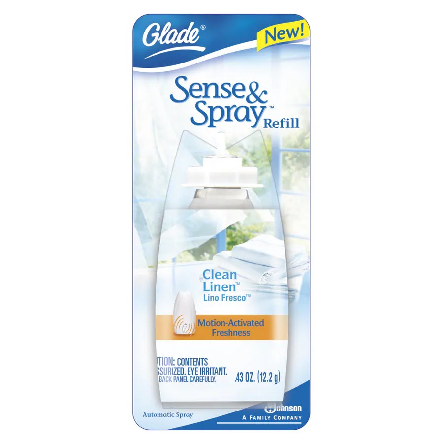 Glade Sense & Spray Automatic Sprayer Refill Clean Linen at