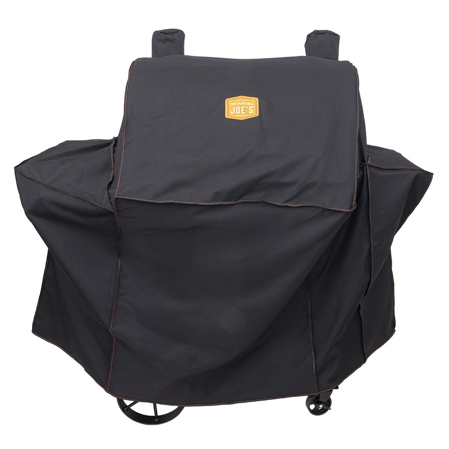 Oklahoma Joe Smoker Grill Cover Oklahoma Joe's Rider DLX 55in Black Horizontal Smoker Cover in the
