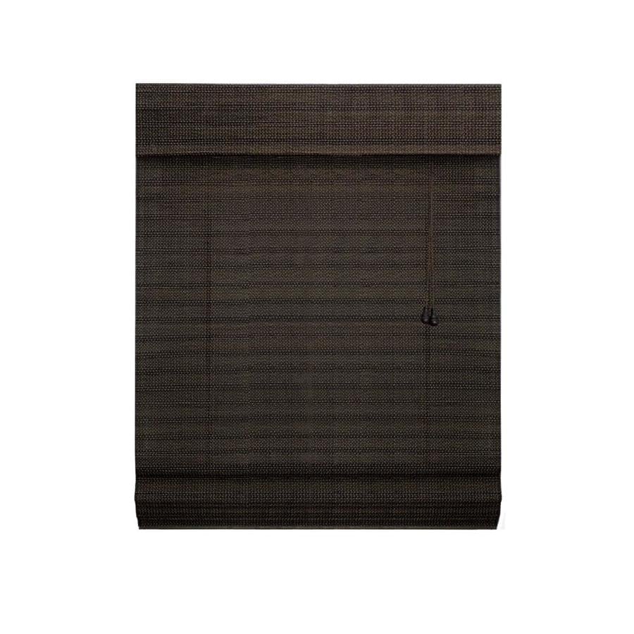 Shop Radiance Coffee Light Filtering Bamboo Roman Shade 48in