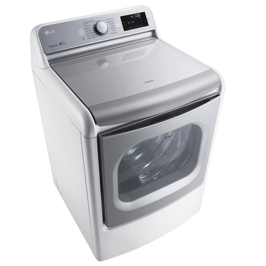 LG EasyLoad 9cu ft Gas Dryer (White) in the Gas Dryers department at