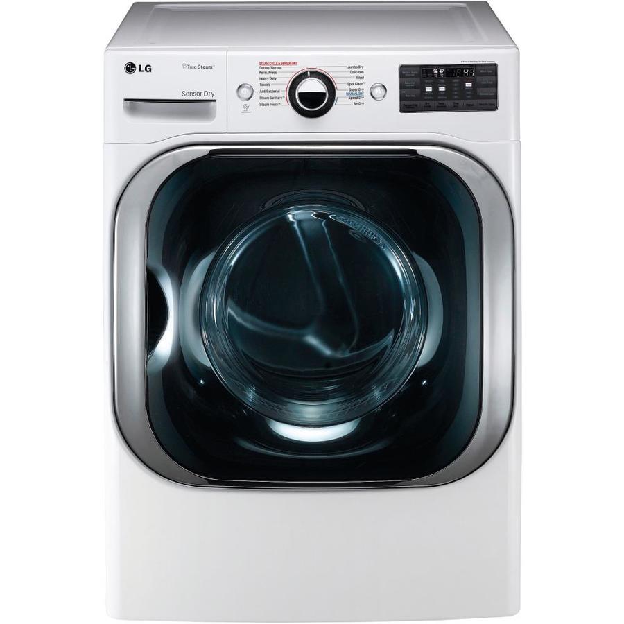 LG 9cu ft Stackable Electric Dryer (White) in the Electric Dryers