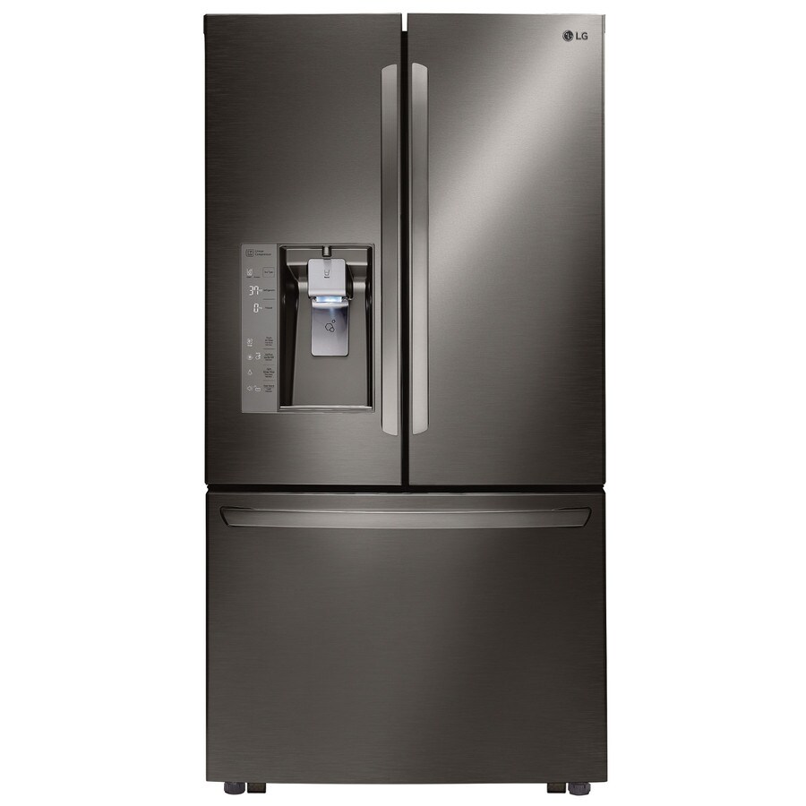 Shop LG 31.7cu ft French Door Refrigerator with Ice Maker (Black