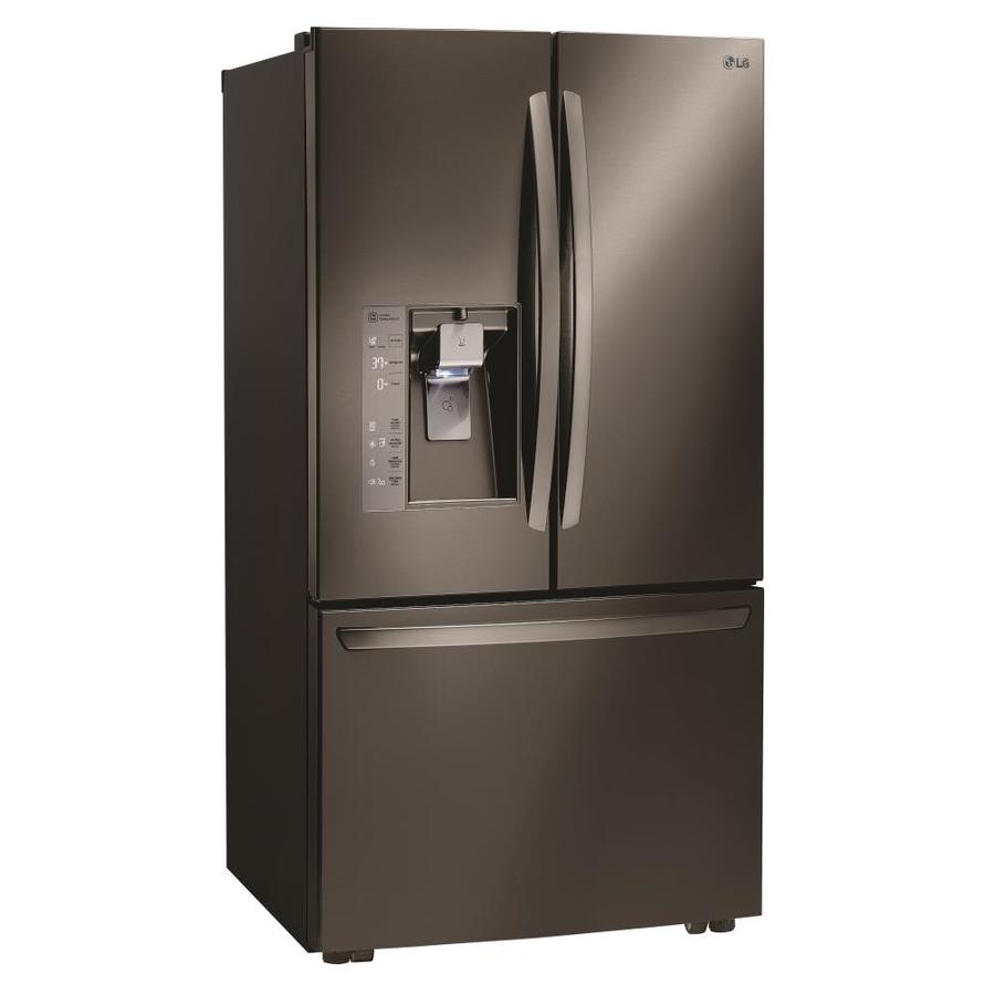 LG 31.7cu ft French Door Refrigerator with Ice Maker (Black Stainless