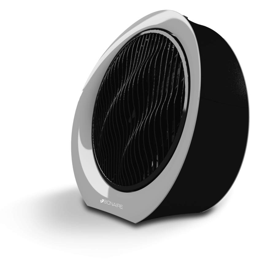 Bionaire 12in 3Speed Indoor Grey and Black Oscillating Pedestal Fan with Remote at