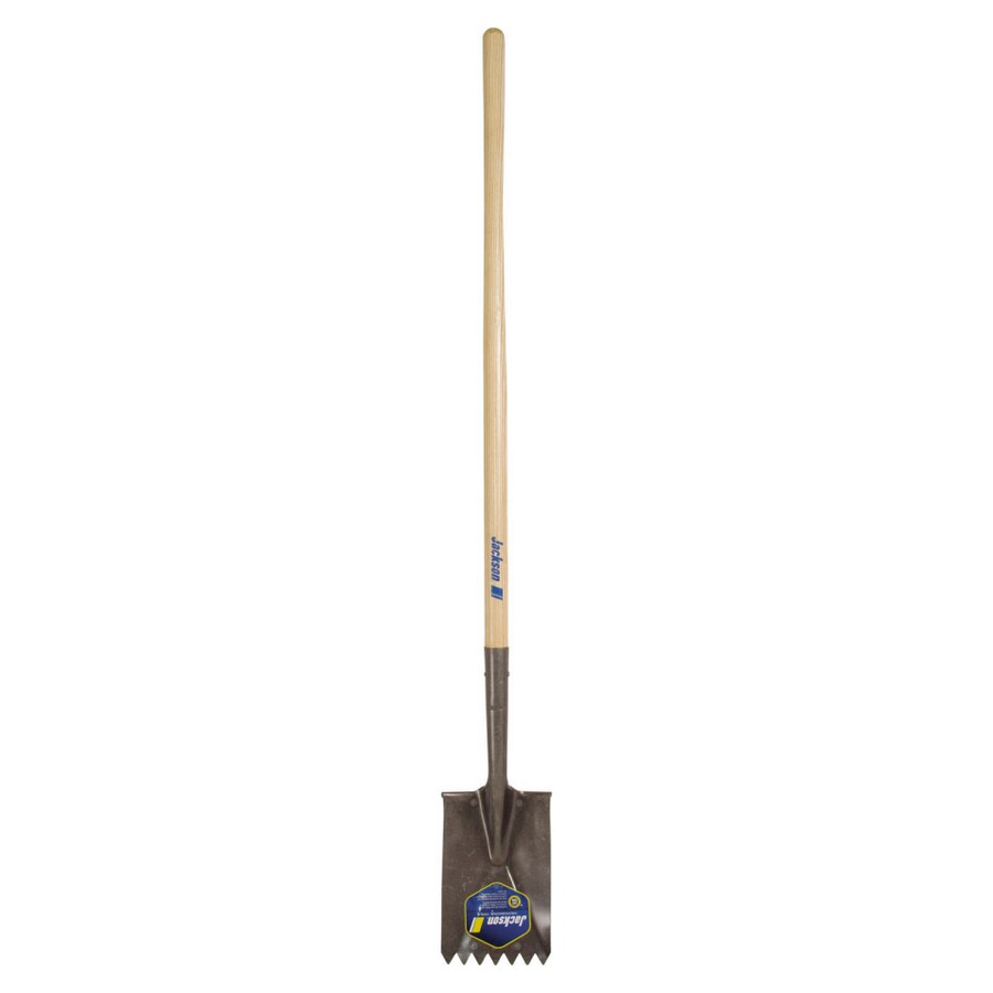 JACKSON Titanium Xtra 551/2" Wood Long Handle Notched Roof Spade
