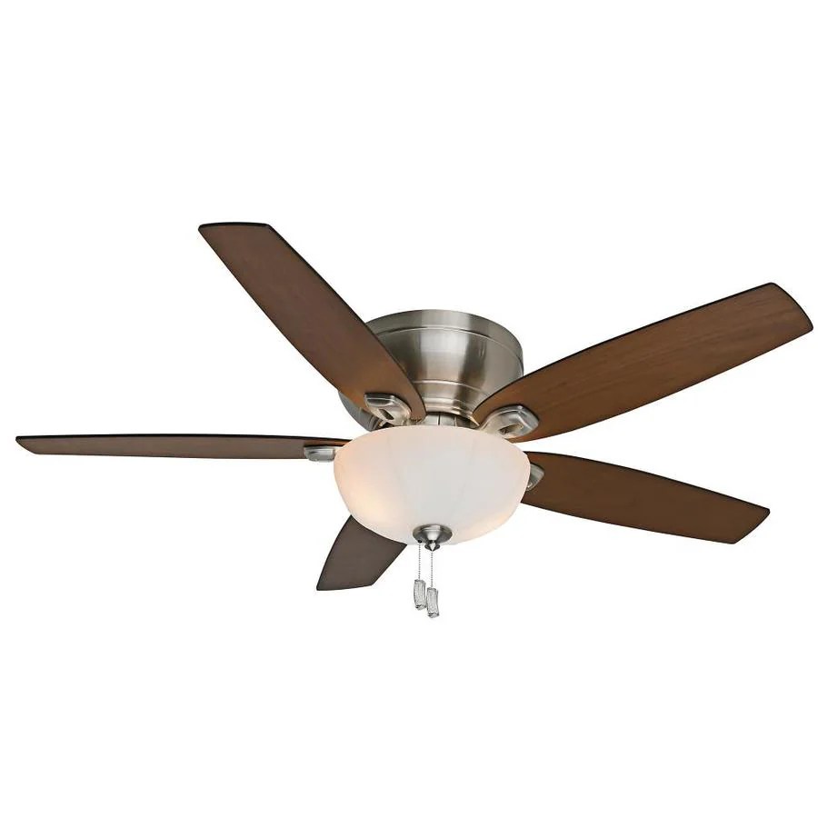 Shop Casablanca Durant 54in Brushed Nickel Flush Mount Indoor